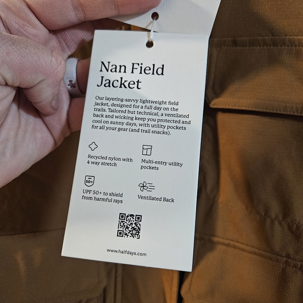 Halfdays Women's Nan Field Jacket: NUTHATCH: NEW WITH TAGS: SIZE L - Picture 5 of 8